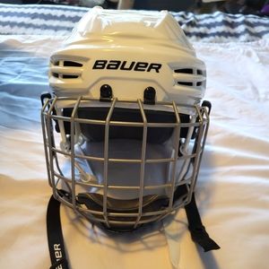 BAUER IMS 5.0 Hockey Helmet, Size S, Colour White
